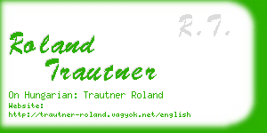 roland trautner business card